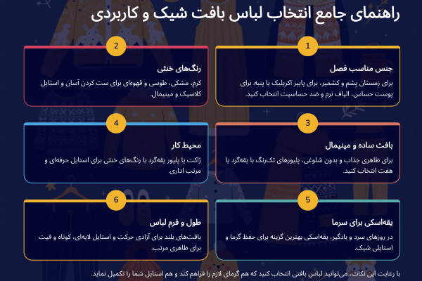 راهنمای انتخاب انواع لباس بافت زنانه و مردانه