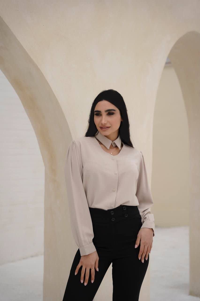 شومیز یقه مروارید زنانه کد338